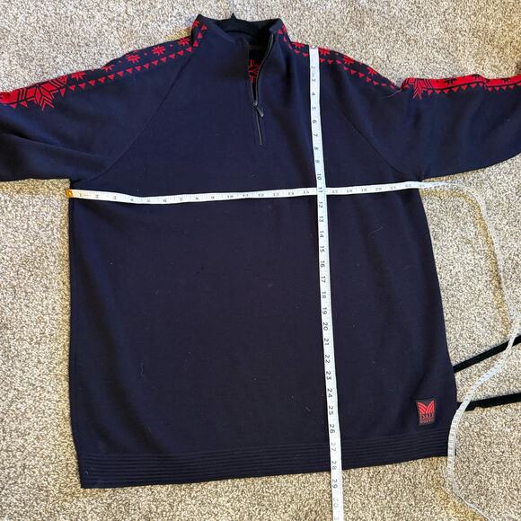 Dale of Norway Geilo Red and Blue Snowflake Sweater Mens XL - Picture 5 of 7